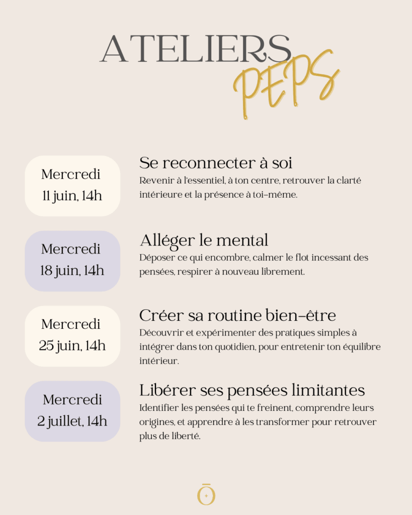 Ateliers bien-être développement personnel