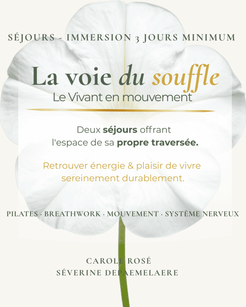 Séjour bien-être pilates breathwork système nerveux souffle